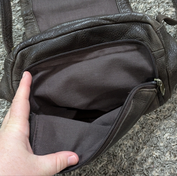 Vintage Wilsons Leather Dark Brown Long Strap Purse - Picture 7 of 10